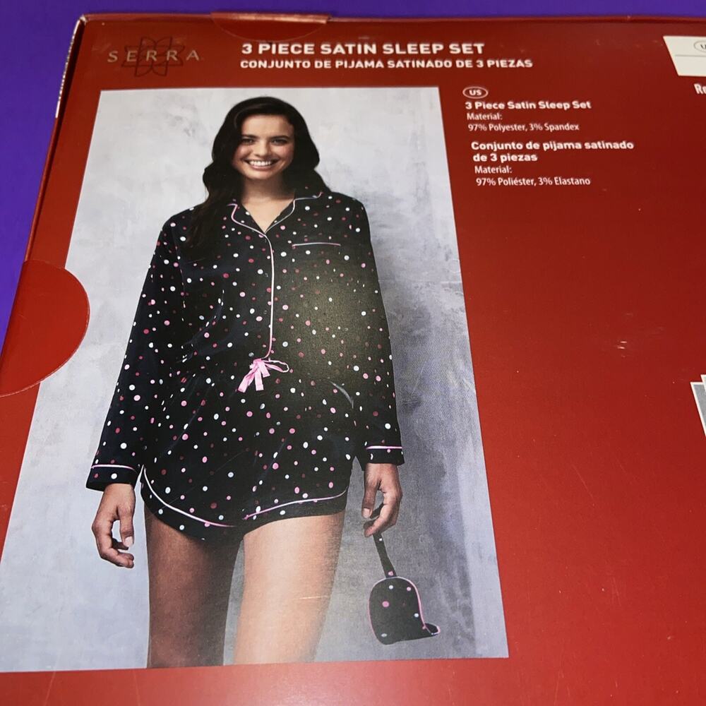 NEW! SERRA Polka Dot Pajama Sleep Set/ Small